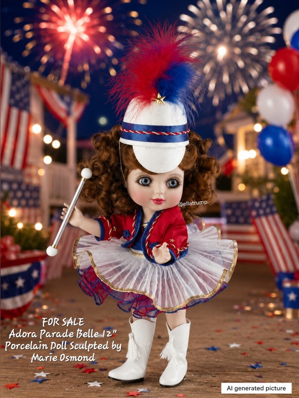 NRFB Adora Parade Belle Porcelain Sculpted by Marie Osmond 12"